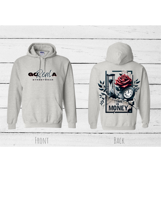 GoRealA Inspirational Hoodie TIME IS MONEY #2545