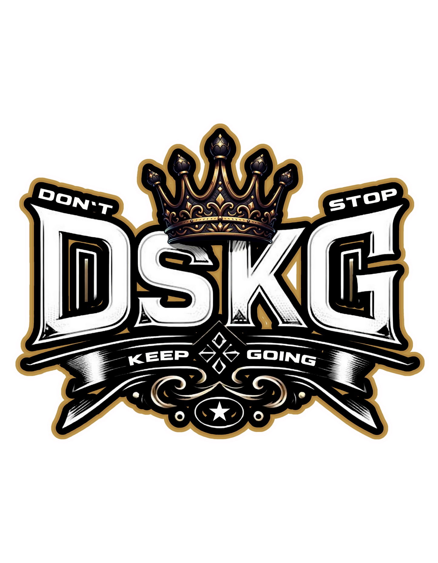 DSKG "DON'T STOP KEEP GOING" Inspirational Hoodie #2590, 2591, 2591, 2593, 2594