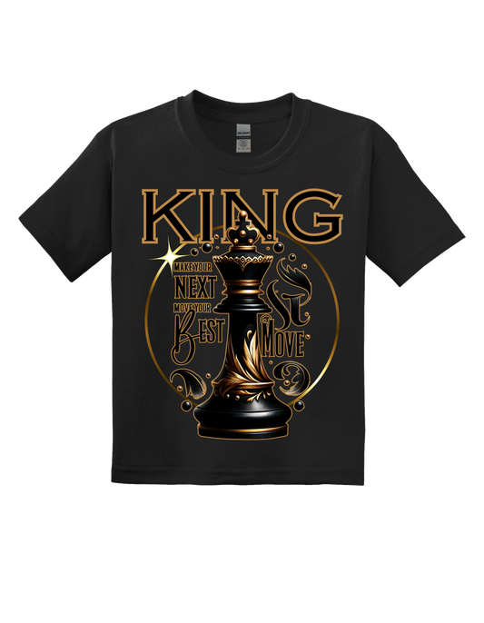 DSKG KING Chess Piece t-shirt with the quote MAKE YOUR NEXT MOVE YOUR BEST MOVE”#2545