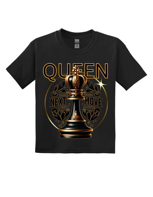 DSKG QUEEN Chess Piece t-shirt with the quote “ MAKE YOUR NEXT MOVE YOUR BEST MOVE”#2546